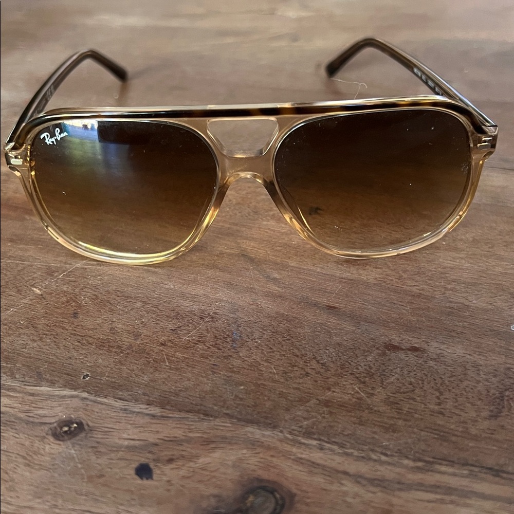 Ray-Ban Bill 56mm Gradient Square Sunglasses in Transparent Brown - Picture 10 of 10